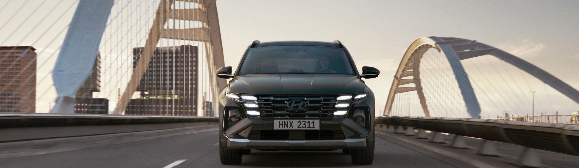 Hyundai TUCSON в движении
