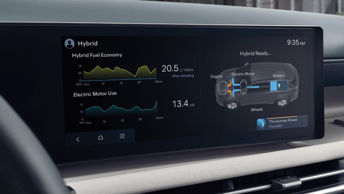 Гибридный интерфейс Hyundai TUCSON